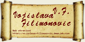 Vojislava Filimonović vizit kartica